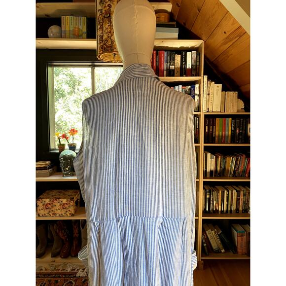 FLAX Stripe Dress Linen - Picture 5 of 7
